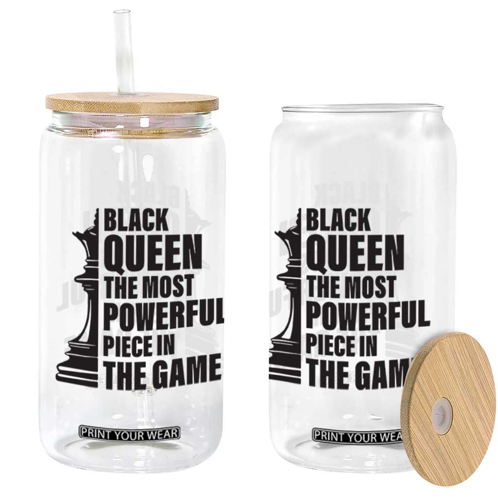 Chess Lover Glass Can Black Queen The Most Powerful Piece In The Game Checkmate