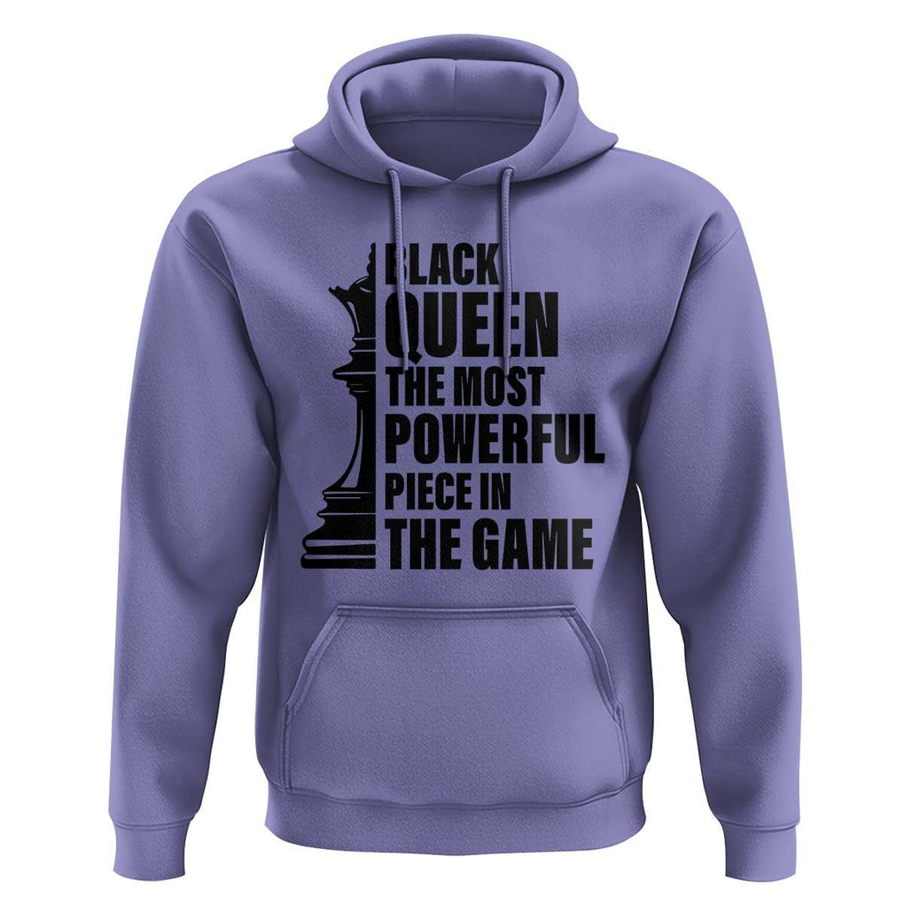 Chess Lover Hoodie Black Queen The Most Powerful Piece In The Game Checkmate TS11 Violet Print Your Wear