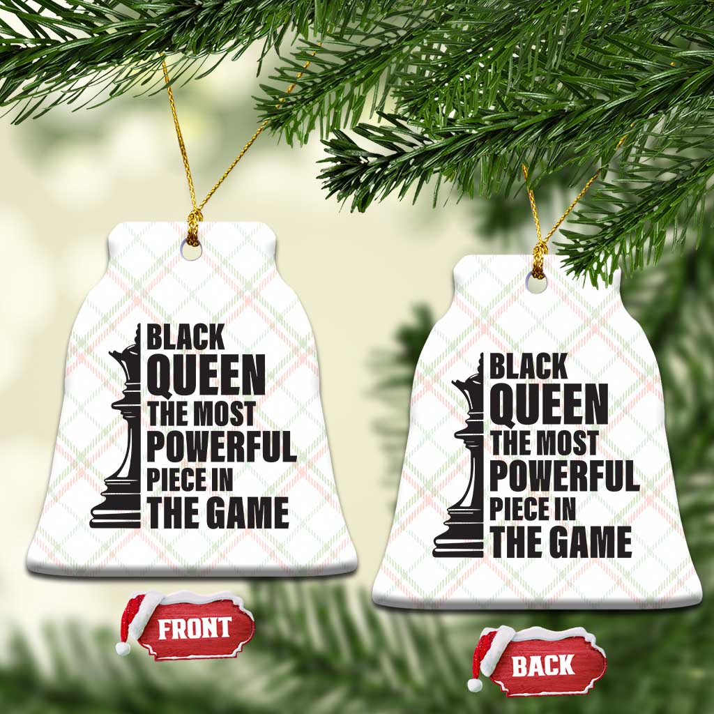 Chess Lover Ceramic Ornament Black Queen The Most Powerful Piece In The Game Checkmate