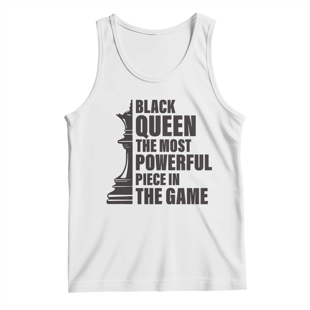 Chess Lover Tank Top Black Queen The Most Powerful Piece In The Game Checkmate
