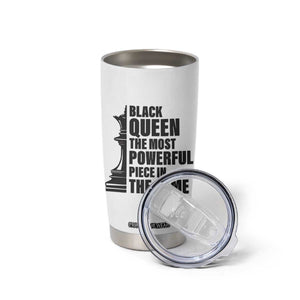 Chess Lover Tumbler Cup Black Queen The Most Powerful Piece In The Game Checkmate