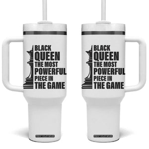 Chess Lover Tumbler With Handle Black Queen The Most Powerful Piece In The Game Checkmate