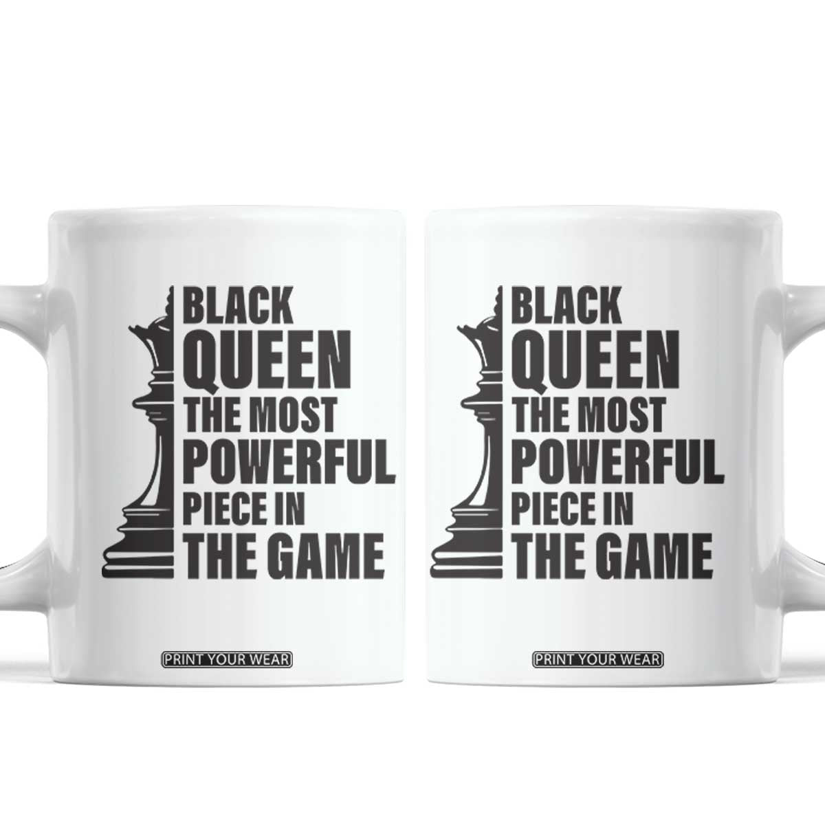 Chess Lover Coffee Mug Black Queen The Most Powerful Piece In The Game Checkmate