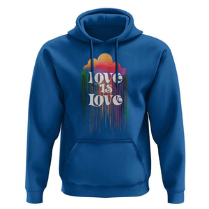 LGBTQ Hoodie Love Is Love Pride Rainbow Cloud Rain Flag TS11 Royal Blue Print Your Wear