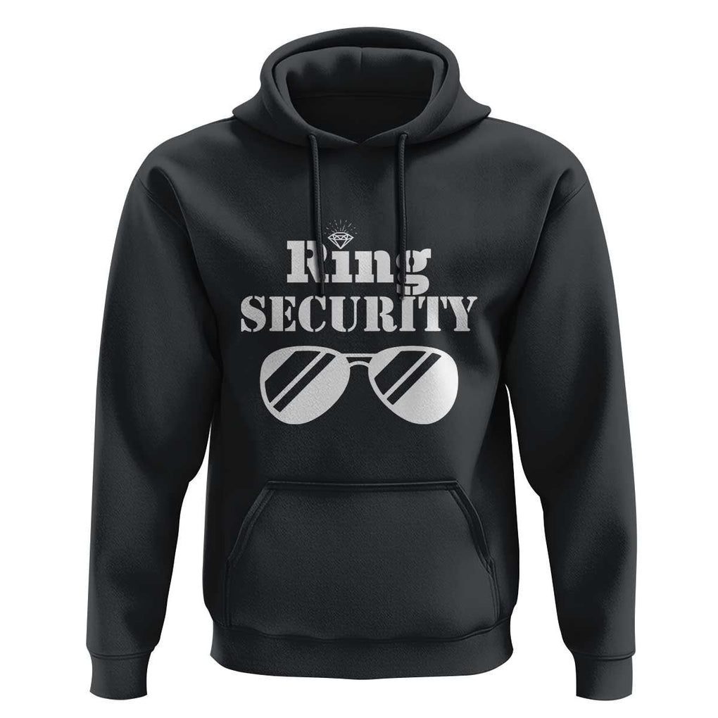 Funny Ring Security Hoodie Wedding Bearer Boy Vintage Sunglasses TS11 Black Print Your Wear
