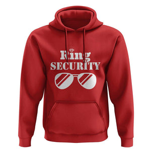 Funny Ring Security Hoodie Wedding Bearer Boy Vintage Sunglasses TS11 Red Print Your Wear