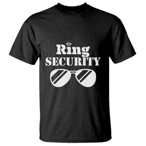 Funny Ring Security T Shirt Wedding Bearer Boy Vintage Sunglasses TS11 Black Print Your Wear