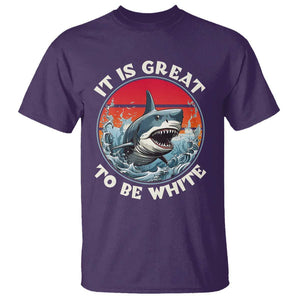 Funny Sharks Lover T Shirt It Is Great To Be White Shark TS11 Purple Print Your Wear