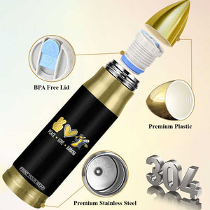 Funny Peace Love Banana Bullet Tumbler Cute Banana Peace Sign Heart TS11 Print Your Wear
