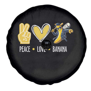 Funny Peace Love Banana Spare Tire Cover Cute Banana Peace Sign Heart TS11 Print Your Wear