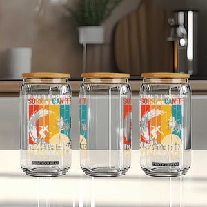 Funny Surfing Lover Glass Can Sorry I Cant I Have A Board Meeting Surfer TS11 Print Your Wear