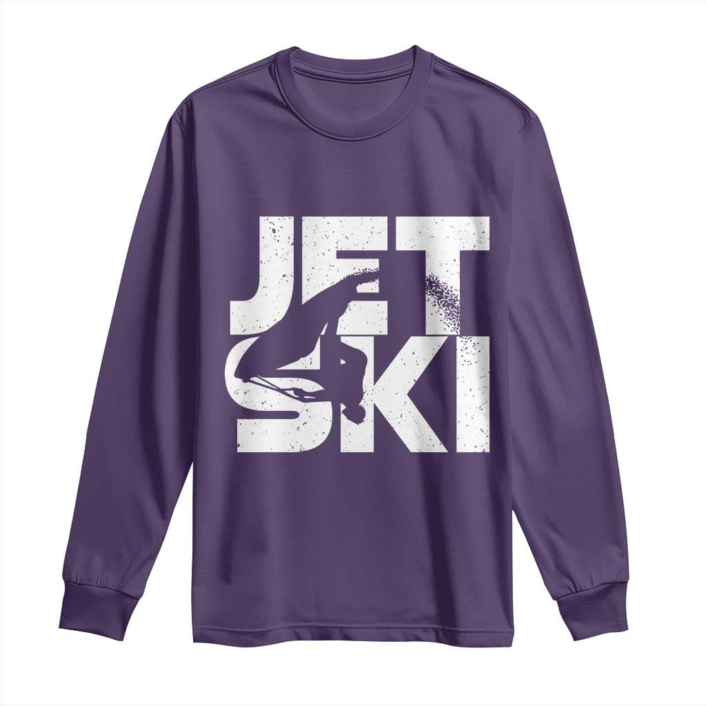 Jet Ski Rider Long Sleeve Shirt Water Sports Watercraft Skiing Jetski TS11 Purple Print Your Wear