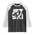 Jet Ski Rider Raglan Shirt Water Sports Watercraft Skiing Jetski TS11 Black White Print Your Wear