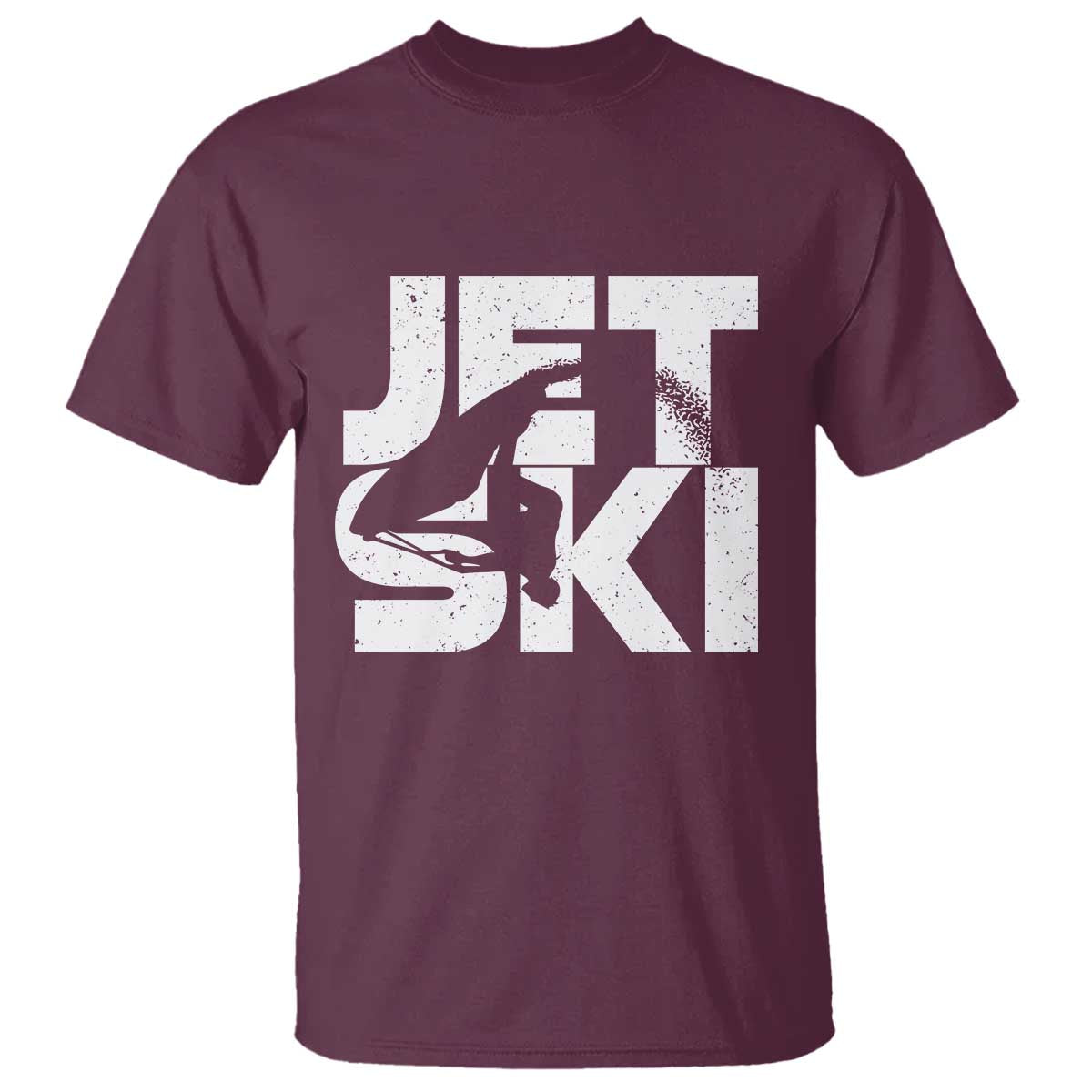 Jet Ski Rider T Shirt Water Sports Watercraft Skiing Jetski TS11 Maroon Print Your Wear