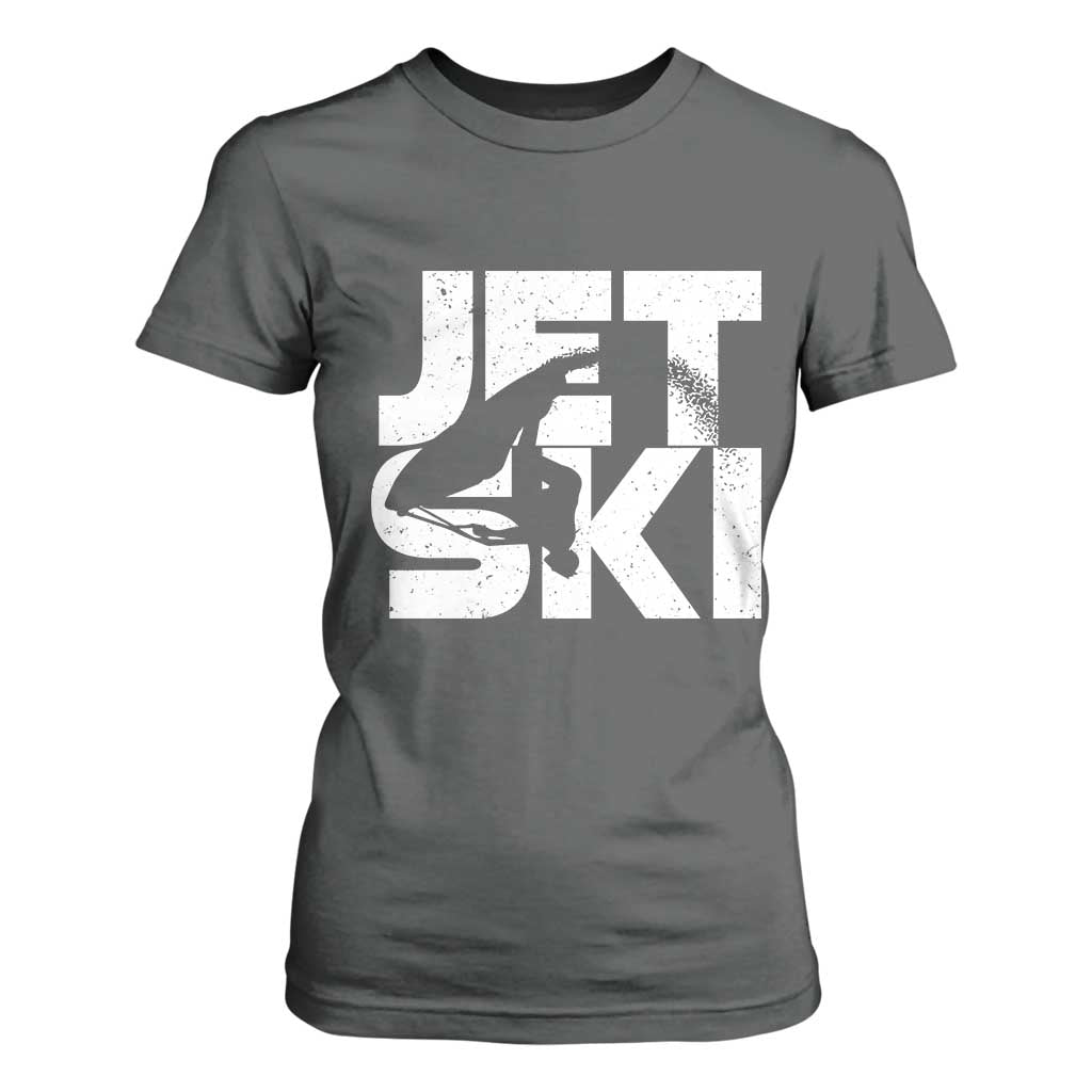 Jet Ski Rider T Shirt For Women Water Sports Watercraft Skiing Jetski TS11 Dark Heather Print Your Wear