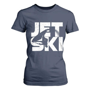 Jet Ski Rider T Shirt For Women Water Sports Watercraft Skiing Jetski TS11 Navy Print Your Wear