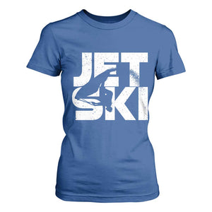 Jet Ski Rider T Shirt For Women Water Sports Watercraft Skiing Jetski TS11 Royal Blue Print Your Wear
