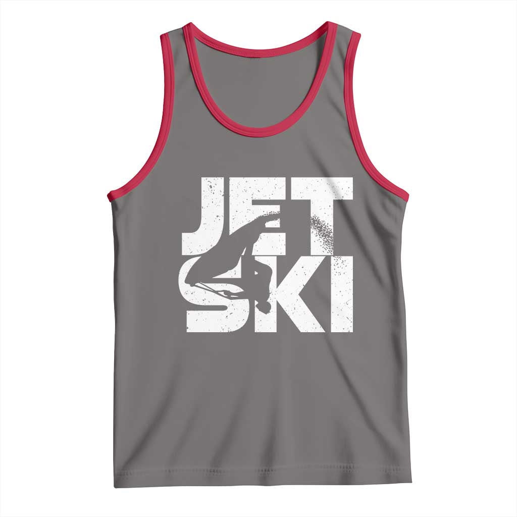Jet Ski Rider Tank Top Water Sports Watercraft Skiing Jetski TS11 Deep Heather Red Print Your Wear