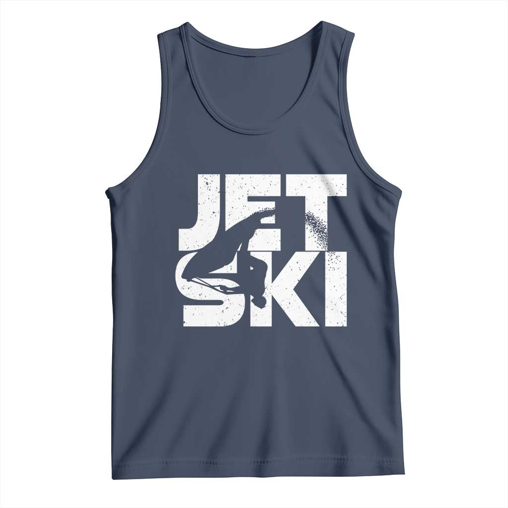 Jet Ski Rider Tank Top Water Sports Watercraft Skiing Jetski TS11 Navy Print Your Wear