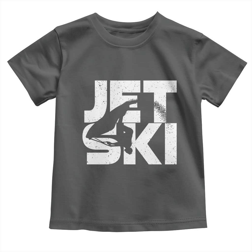 Jet Ski Rider Toddler T Shirt Water Sports Watercraft Skiing Jetski TS11 Dark Heather Print Your Wear
