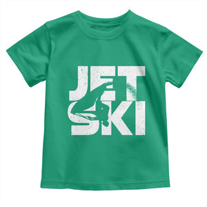 Jet Ski Rider Toddler T Shirt Water Sports Watercraft Skiing Jetski TS11 Irish Green Print Your Wear