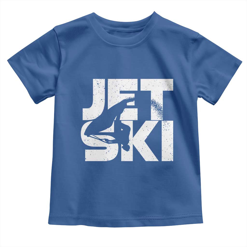 Jet Ski Rider Toddler T Shirt Water Sports Watercraft Skiing Jetski TS11 Royal Blue Print Your Wear