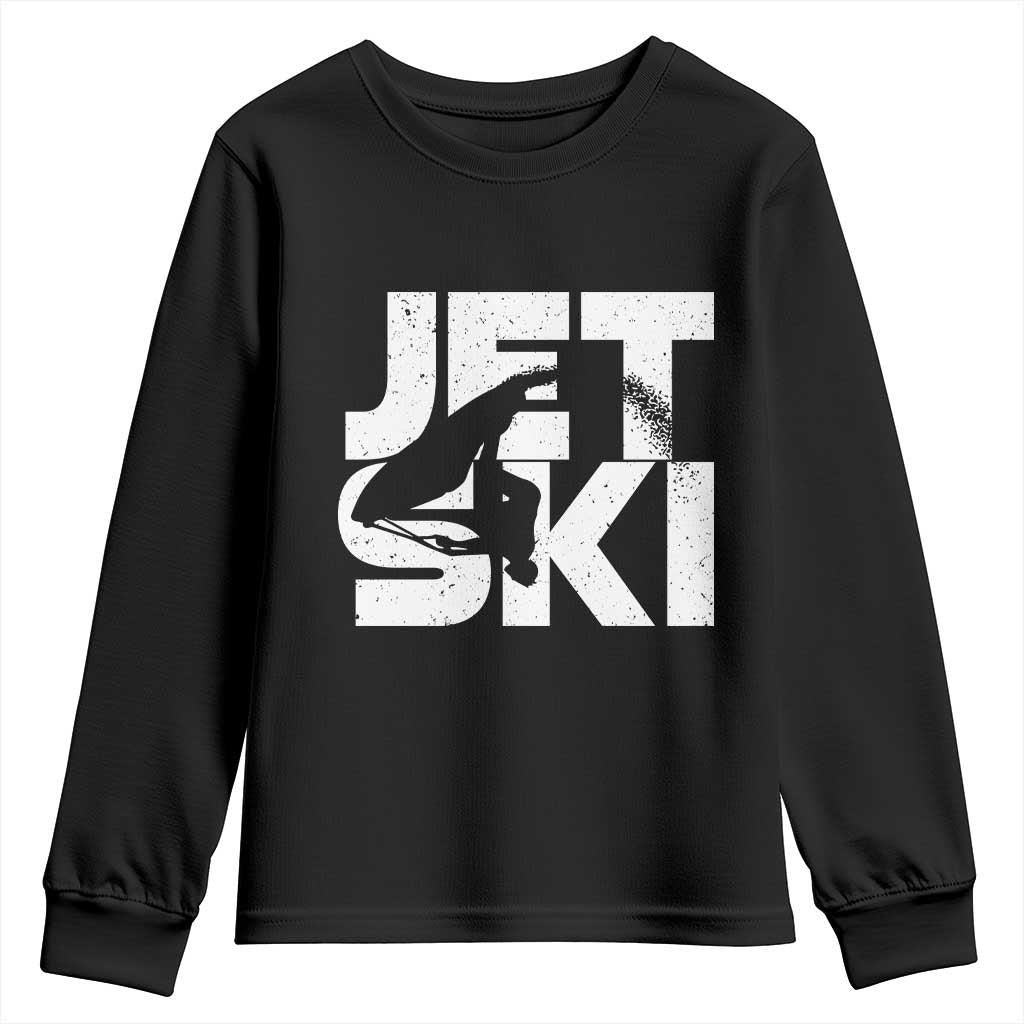 Jet Ski Rider Youth Sweatshirt Water Sports Watercraft Skiing Jetski TS11 Black Print Your Wear