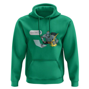 Funny I Am Not A Robot Hoodie Captcha Bot Login Programmer Computer TS11 Irish Green Print Your Wear