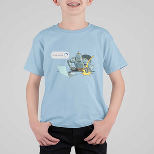 Funny I Am Not A Robot T Shirt For Kid Captcha Bot Login Programmer Computer TS11 Light Blue Print Your Wear