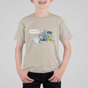 Funny I Am Not A Robot T Shirt For Kid Captcha Bot Login Programmer Computer TS11 Sand Print Your Wear