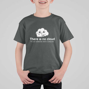 Funny Programmer T Shirt For Kid There Is No Cloud It's Just Someone Else's computer TS11 Dark Heather Print Your Wear