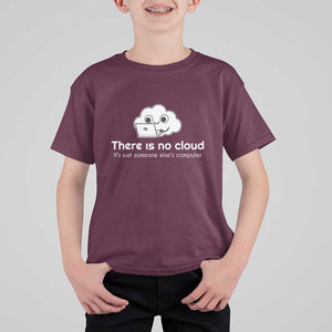 Funny Programmer T Shirt For Kid There Is No Cloud It's Just Someone Else's computer TS11 Maroon Print Your Wear