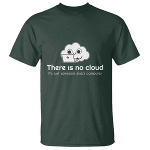 Funny Programmer T Shirt There Is No Cloud It's Just Someone Else's computer TS11 Dark Forest Green Print Your Wear