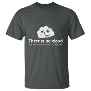 Funny Programmer T Shirt There Is No Cloud It's Just Someone Else's computer TS11 Dark Heather Print Your Wear