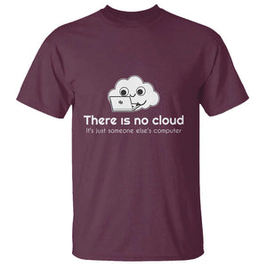 Funny Programmer T Shirt There Is No Cloud It's Just Someone Else's computer TS11 Maroon Print Your Wear
