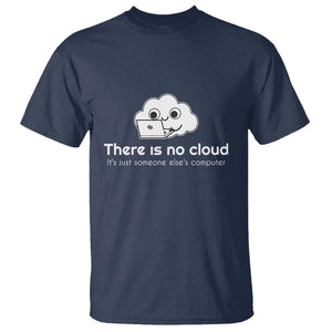 Funny Programmer T Shirt There Is No Cloud It's Just Someone Else's computer TS11 Navy Print Your Wear