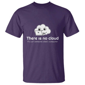 Funny Programmer T Shirt There Is No Cloud It's Just Someone Else's computer TS11 Purple Print Your Wear
