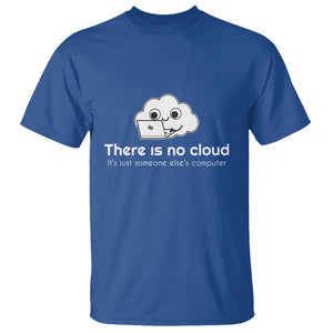 Funny Programmer T Shirt There Is No Cloud It's Just Someone Else's computer TS11 Royal Blue Print Your Wear