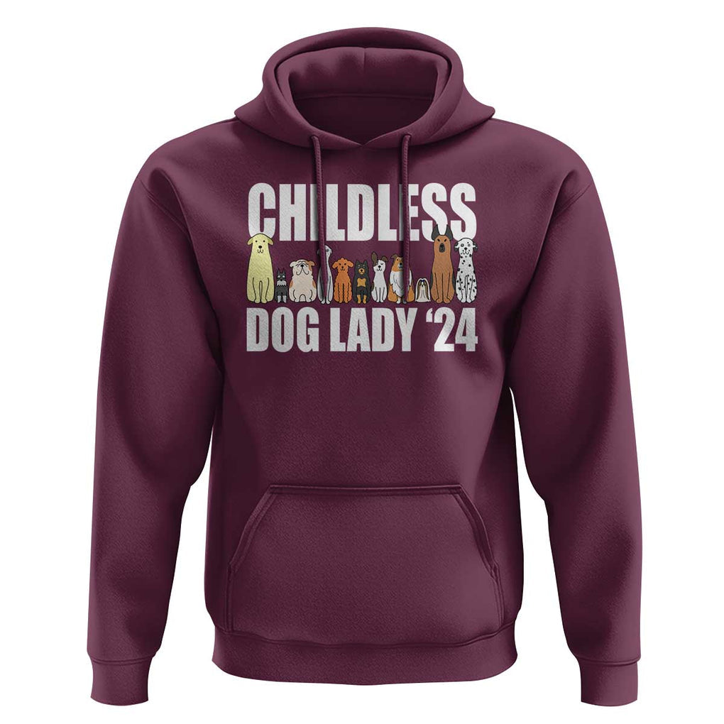 Childless Dog Lady 24 Hoodie Harris For President Puppy TS11 Maroon Print Your Wear