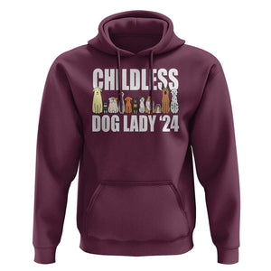 Childless Dog Lady 24 Hoodie Harris For President Puppy TS11 Maroon Print Your Wear