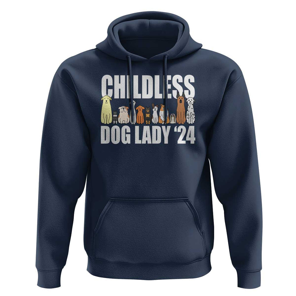 Childless Dog Lady 24 Hoodie Harris For President Puppy TS11 Navy Print Your Wear
