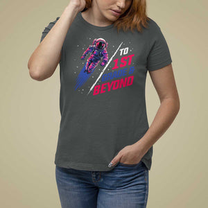 Back To School Space T Shirt For Women To First Grade And Beyond Astronaut TS11 Dark Heather Print Your Wear