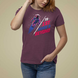 Back To School Space T Shirt For Women To First Grade And Beyond Astronaut TS11 Maroon Print Your Wear