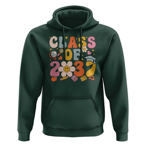 Class Of 2037 Hoodie Back To School Retro Groove Flower Pencil Apple TS11 Dark Forest Green Print Your Wear