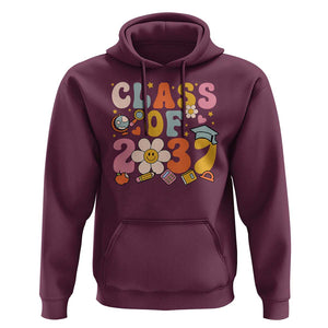 Class Of 2037 Hoodie Back To School Retro Groove Flower Pencil Apple TS11 Maroon Print Your Wear