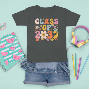 Class Of 2037 T Shirt For Kid Back To School Retro Groove Flower Pencil Apple TS11 Dark Heather Print Your Wear