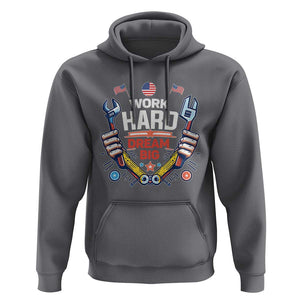 Motivational Quote Hoodie Work Hard Dream Big Labor Day TS11 Charcoal Print Your Wear