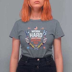 Motivational Quote T Shirt For Women Work Hard Dream Big Labor Day TS11 Charcoal Print Your Wear