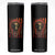 Native American Indian Chief Skull Headdress Vintage USA Flag Skinny Tumbler TS11 Black Print Your Wear