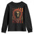Native American Indian Chief Skull Headdress Vintage USA Flag Youth Sweatshirt TS11 Black Print Your Wear